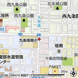 京都府京都市南区西九条御幸田町周辺の地図