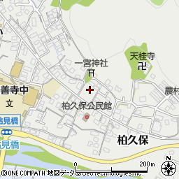 静岡県伊豆市柏久保195-4周辺の地図