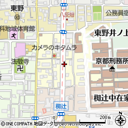 京都府京都市山科区椥辻東浦町周辺の地図