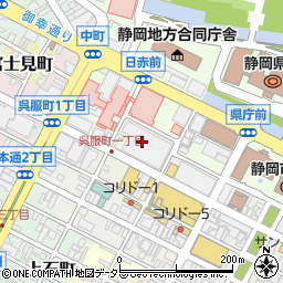 蔦屋書店　静岡本店周辺の地図