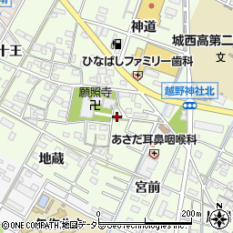 愛知県岡崎市舳越町周辺の地図