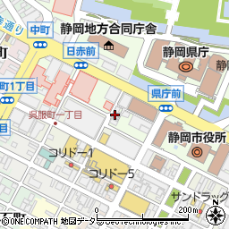たんぽぽ薬局静岡日赤前店周辺の地図