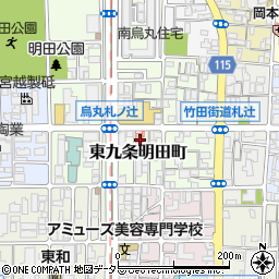 京都府京都市南区東九条明田町39周辺の地図