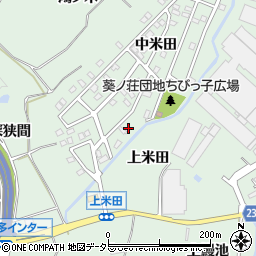 愛知県知多郡東浦町緒川上米田11-54周辺の地図