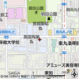 京都府京都市南区東九条西明田町22周辺の地図