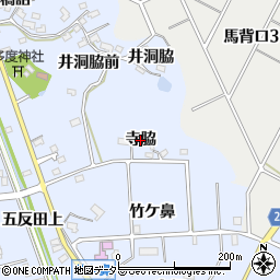 愛知県知多市佐布里（寺脇）周辺の地図