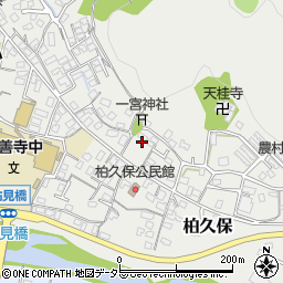 静岡県伊豆市柏久保195-8周辺の地図