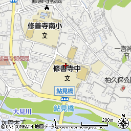 伊豆市立修善寺中学校周辺の地図