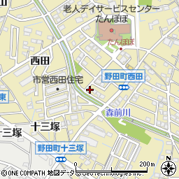 愛知県刈谷市野田町西田78-16周辺の地図