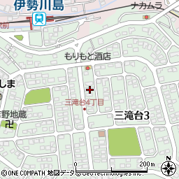 三重県四日市市三滝台3丁目1周辺の地図