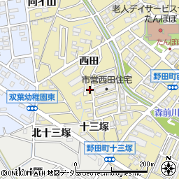 愛知県刈谷市野田町西田17-1周辺の地図
