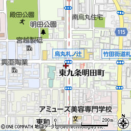 京都府京都市南区東九条明田町35周辺の地図