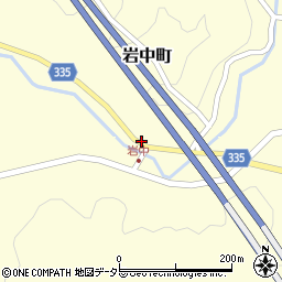 愛知県岡崎市岩中町西浦周辺の地図