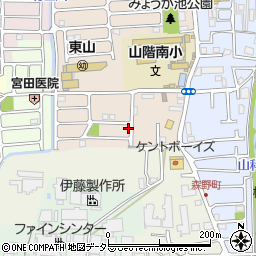 京都府京都市山科区東野八代79周辺の地図