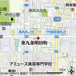 京都府京都市南区東九条明田町41周辺の地図