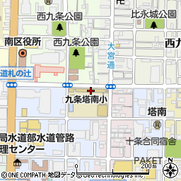 京都市立九条塔南小学校周辺の地図