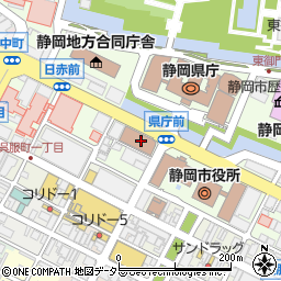 静岡中央警察署周辺の地図