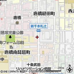 京都府京都市南区唐橋芦辺町8周辺の地図