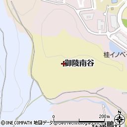 京都府京都市西京区御陵南谷周辺の地図