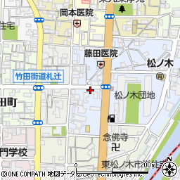 京都府京都市南区東九条東札辻町41周辺の地図