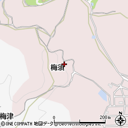 愛知県岡崎市田口町梅須周辺の地図