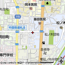 京都府京都市南区東九条東札辻町11周辺の地図