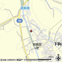 滋賀県蒲生郡日野町下駒月1854周辺の地図