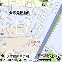 京都府京都市山科区大塚大岩27周辺の地図