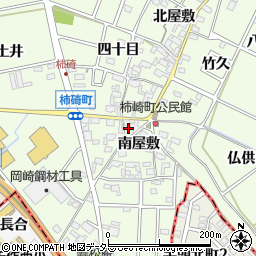 愛知県安城市柿碕町南屋敷周辺の地図