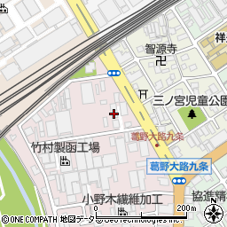 奥田セロファン株式会社　吉祥院工場周辺の地図