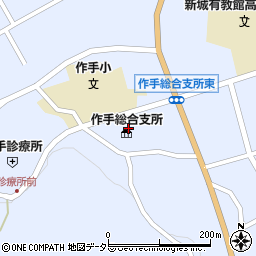 愛知県新城市作手高里縄手上周辺の地図