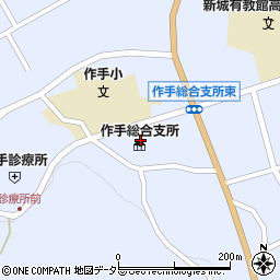 愛知県新城市作手高里（縄手上）周辺の地図