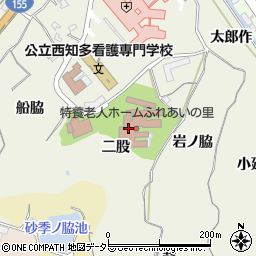 愛知県知多市新知（二股）周辺の地図