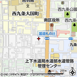 京都府京都市南区西九条豊田町43周辺の地図