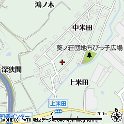 愛知県知多郡東浦町緒川上米田11-33周辺の地図