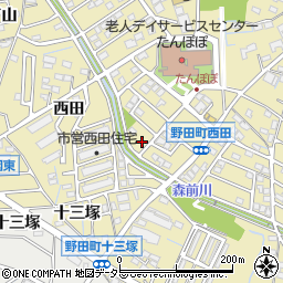 愛知県刈谷市野田町西田78-35周辺の地図
