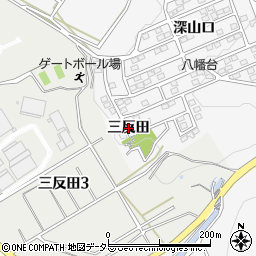 愛知県知多市八幡（三反田）周辺の地図