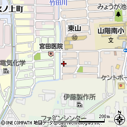 京都府京都市山科区東野八代66周辺の地図