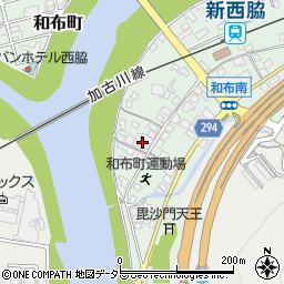 兵庫県西脇市和布町周辺の地図