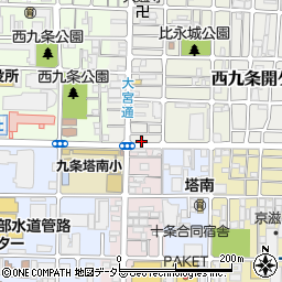 京都府京都市南区西九条比永城町1周辺の地図