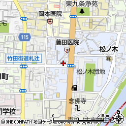 京都府京都市南区東九条東札辻町40周辺の地図