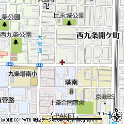 京都府京都市南区西九条東比永城町5周辺の地図