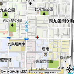 京都府京都市南区西九条東比永城町9周辺の地図