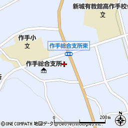 愛知県新城市作手高里薬師前周辺の地図