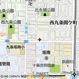 京都府京都市南区西九条東比永城町6周辺の地図