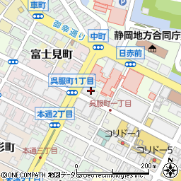 全国健康保険協会静岡支部　企画総務周辺の地図