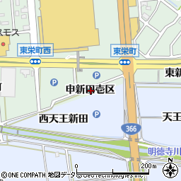 愛知県知多郡東浦町緒川申新田壱区周辺の地図