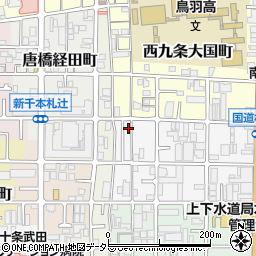 京都府京都市南区西九条豊田町34周辺の地図