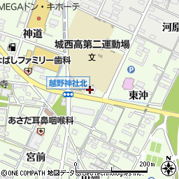 パーツショップ日名橋周辺の地図