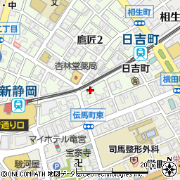 竹中工務店静岡竹友寮周辺の地図